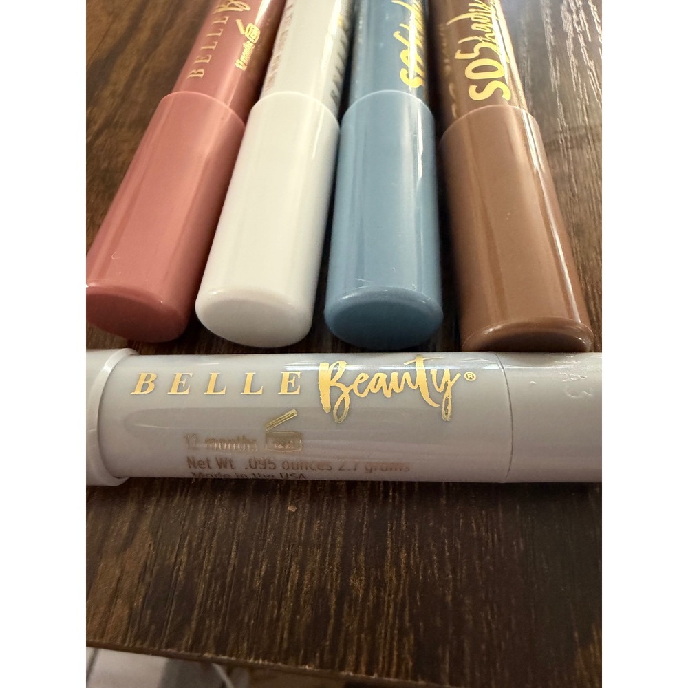 Belle Beauty So Shady Long Wear Shadow Stick Set 5‎ Colors Pink Cloud Goldilocks - Picture 2 of 2